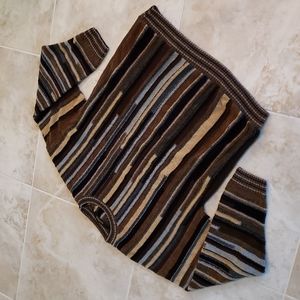 ❤ VTG BACHRACH | Striped Textured Neutral Sweater
